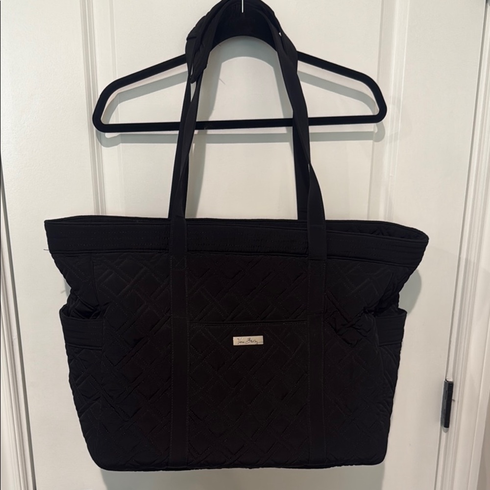 Vera Bradley Black Quilted Tote Bag
